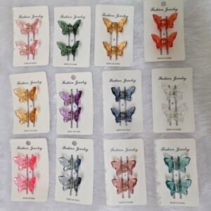 Butterfly mini claw clip-set of 2