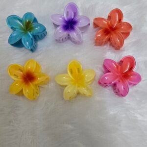 Medium Floral claw clip