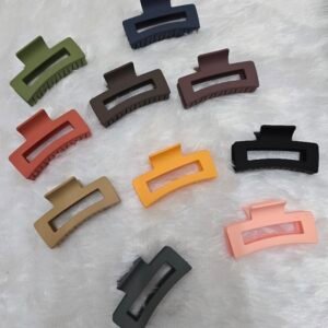 Big matte rectangle claw clip