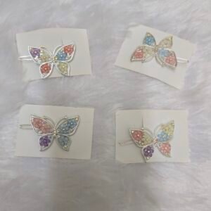Crystal butterfly hairclip