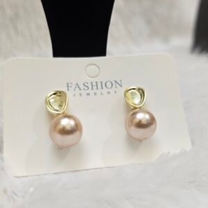Pearl stud earrings