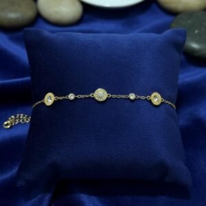 Anti tarnish roman numerals bracelet