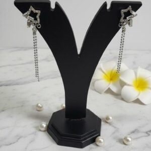 Crystal star earrings