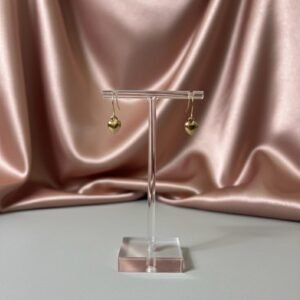 Heart dangle earrings