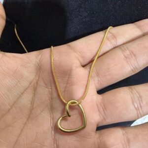 Gold plated heart necklace