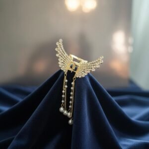 Pearl butterfly hair clip