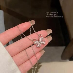 Silver jewellery butterfly pendant