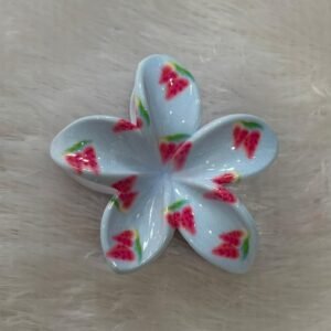 Big fruit floral claw clip