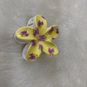 Big fruit floral claw clip
