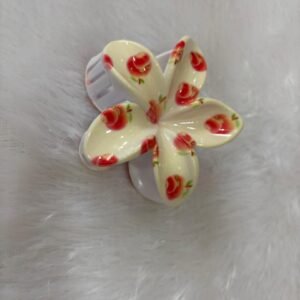 Big fruit floral claw clip