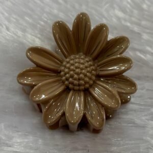 Small sunflower claw clip