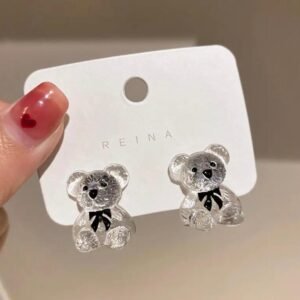 Cute teddybear stud