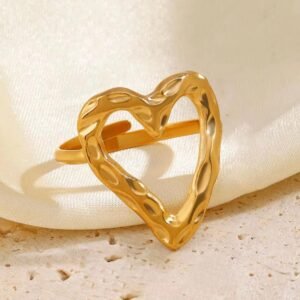 Anti tarnish heart ring